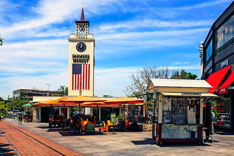 Original Farmers Market stop on our Grand Los Angeles Tour Bus experience